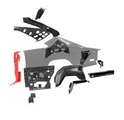 Auto Metal Direct - Auto Metal Direct 750-2668-2R RH Door Jamb Lock Pillar for 68-70 Dodge Charger - Image 3