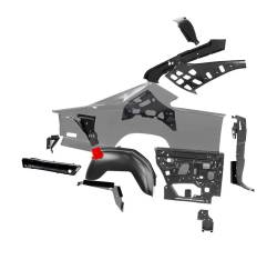Auto Metal Direct - Auto Metal Direct 764-2668-1L LH Lower Trunk Support for 68-70 Dodge Charger - Image 5