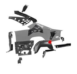 Auto Metal Direct - Auto Metal Direct 764-2668-1R RH Lower Trunk Support for 68-70 Dodge Charge - Image 5