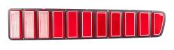 Auto Metal Direct - Auto Metal Direct X951-2673-R RH Taillight Lens w/Silver Trim for 73-74 Charger - Image 1