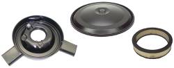 Auto Metal Direct - Auto Metal Direct W-460A Dual Snorkel Air Cleaner w/Blk Lid for 70-72 Camaro - Image 1