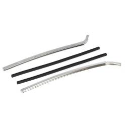 Auto Metal Direct - Auto Metal Direct W-495 L/R Chrome Vertical Quarter Window Trim w/Attach Pair - Image 5