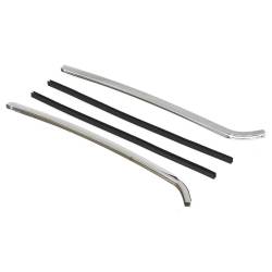 Auto Metal Direct - Auto Metal Direct W-495 L/R Chrome Vertical Quarter Window Trim w/Attach Pair - Image 6