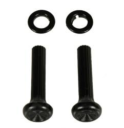 Auto Metal Direct - Auto Metal Direct W-564B Side Vent Pull Knob/Blk Ferrules for 68 Pontiac/Chevy - Image 1