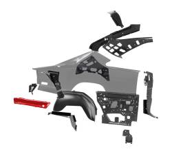 Auto Metal Direct - Auto Metal Direct 840-2668-L LH Trunk Floor Extension/Drop Off for 68-70 Charger - Image 4