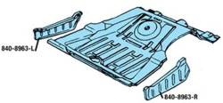 Auto Metal Direct - Auto Metal Direct 840-8963-L LH Trunk Floor Extension/Drop Off for 63 Galaxie - Image 3