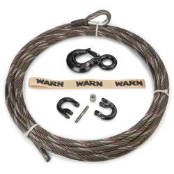 Warn - Warn 82784 Replacement Winch Cable Assembly 7/16" x 100' w/Coupling Link/Hook - Image 1