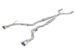 aFe Power - aFe 49-36132NM-L 2.5" Exhaust System w/Blue Flame Tip for 16-24 Infiniti Q50 3.0 - Image 1