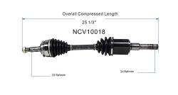 GSP - GSP NCV10018 Front Left CV Axle Assembly for Chevy 1.4/1.8 - Image 6