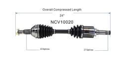 GSP - GSP NCV10020 Chevy Front Left CV Axle Assembly - Image 6
