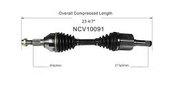 GSP - GSP NCV10091 Front Axle Assembly for Chevy 2.0 CV - Image 6