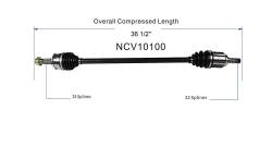 GSP - GSP NCV10100 12-18 Chevy Sonic 1.8 Front Right CV Axle Assembly - Image 6