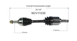 GSP - GSP NCV11030 Front Left CV Axle Assembly for Ford/Lincoln 3.5 - Image 6