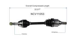 GSP - GSP NCV11053 11-18 Ford Fiesta 1.6 Front Left CV Axle Assembly - Image 6