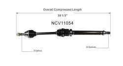 GSP - GSP NCV11054 Front Right CV Axle Assembly for 11-18 Ford Fiesta 1.6 - Image 6