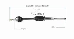 GSP - GSP NCV11071 CV Axle Assembly Front Right for Ford/Lincoln 2.0 AWD - Image 6