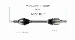 GSP - GSP NCV11087 CV Axle Assembly Front Right for Ford/Mercury - Image 6