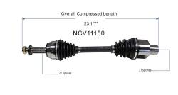 GSP - GSP NCV11150 CV Axle Assembly Front Right for Ford/Mercury - Image 6