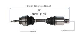 GSP - GSP NCV11159 Front Right CV Axle Assembly for Ford/Lincoln - Image 6