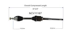 GSP - GSP NCV11167 13-19 Ford Escape 1.5/1.6 AWD Front Right CV Axle Assembly - Image 6