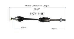 GSP - GSP NCV11188 13-20 Ford Fusion 2.0/2.5 AWD/FWD Front Right CV Axle Assembly - Image 6