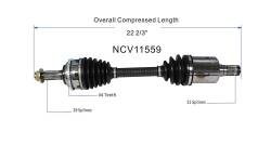 GSP - GSP NCV11559 CV Axle Assembly Front Left for Ford/Lincoln 3.5 - Image 6