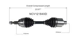 GSP - GSP NCV12184XD Front CV Axle Assembly for Dodge RAM 4WD - Image 6