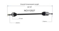 GSP - GSP NCV12527 Front Right CV Axle Assembly for Chrysler/Dodge 2.4 - Image 6