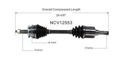 GSP - GSP NCV12553 Chrysler/Dodge/Plymouth 2.0 2.4 2.5/2.7 Front Left CV Axle Assembly - Image 6