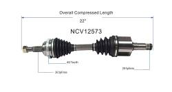 GSP - GSP NCV12573 03-08 Chrysler PT Cruiser Front Left CV Axle Assembly - Image 6