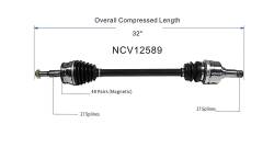 GSP - GSP NCV12589 Right Rear CV Axle Assembly for Chrysler/Dodge 2.7/3.5 AWD/RWD - Image 6