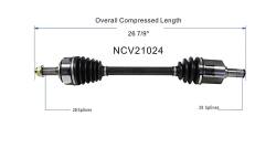 GSP - GSP NCV21024 Front Left CV Axle Assembly for 07-08 Acura TL 3.2/3.5 - Image 6