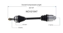 GSP - GSP NCV21547 Front Right CV Axle Assembly for 02-06 Acura RSX Base - Image 6