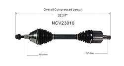 GSP - GSP NCV23016 Front Left CV Axle Assembly for Audi/Volkswagen AWD/FWD - Image 6