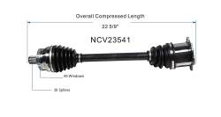 GSP - GSP NCV23541 Audi 3.2 Front Left CV Axle Assembly - Image 6