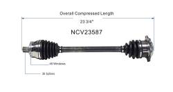 GSP - GSP NCV23587 Audi/Volkswagen 1.8/2.0 2.8 4.0 CV Axle Assembly - Image 6