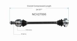 GSP - GSP NCV27000 Rear Left CV Axle Assembly for 04-06 BMW X3 3.0i - Image 6
