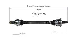 GSP - GSP NCV27020 Rear Left CV Axle Assembly for BMW - Image 6