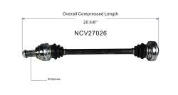 GSP - GSP NCV27026 CV Axle Assembly for BMW Convertible/Coupe - Image 6