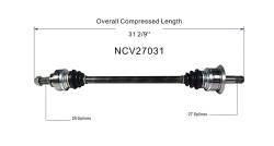 GSP - GSP NCV27031 Right Rear CV Axle Assembly for BMW Convertible/Coupe/Sedan/Wagon - Image 6