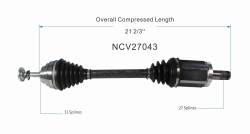 GSP - GSP NCV27043 Front Left CV Axle Assembly for BMW Sedan 2.0 - Image 6