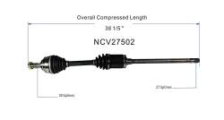 GSP - GSP NCV27502 Front Right CV Axle Assembly for 00-06 BMW X5 - Image 6