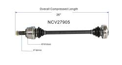 GSP - GSP NCV27905 Right Rear CV Axle Assembly for BMW - Image 6