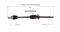 GSP - GSP NCV36009 11-13 Honda Odyssey Front Right CV Axle Assembly - Image 6