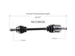 GSP - GSP NCV36036 CV Axle Assembly Front Right for Honda - Image 6