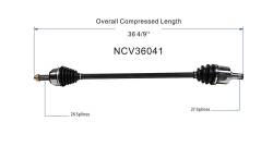 GSP - GSP NCV36041 Front Left CV Axle Assembly for 86-89 Honda Accord - Image 6