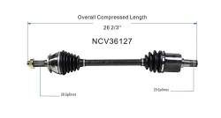 GSP - GSP NCV36127 Front Left CV Axle Assembly for Acura/Honda 3.0/3.5 - Image 6
