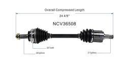 GSP - GSP NCV36508 Front Right CV Axle Assembly for Acura/Honda 2.2 2.3 - Image 6
