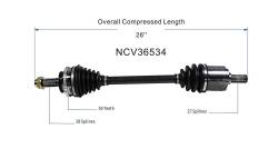 GSP - GSP NCV36534 Front Right CV Axle Assembly for Acura/Honda 3.0 - Image 6