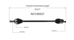 GSP - GSP NCV36537 Front Left CV Axle Assembly for 98-02 Honda Accord 2.3 - Image 6